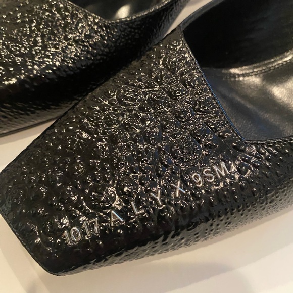 1017 ALYX 9SM Black Betta Slingback Heels - Picture 3 of 6